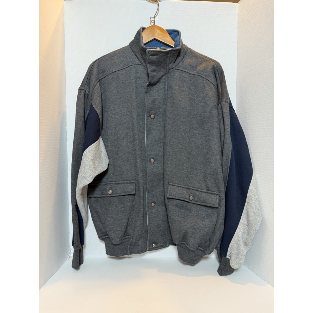 Christian Dior Monsieur Vintage Tracksuit Sweatsuit Men's XL Colorblock GrayBlue